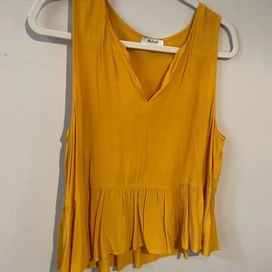 Madewell mustard tank size L